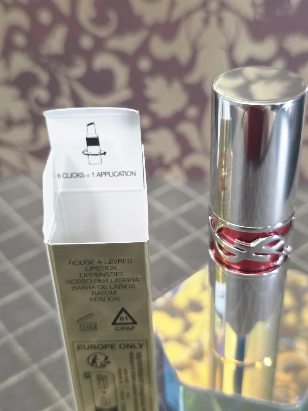 YSL LoveShine Candy Glaze Lipstick - Salted Caramel (19)